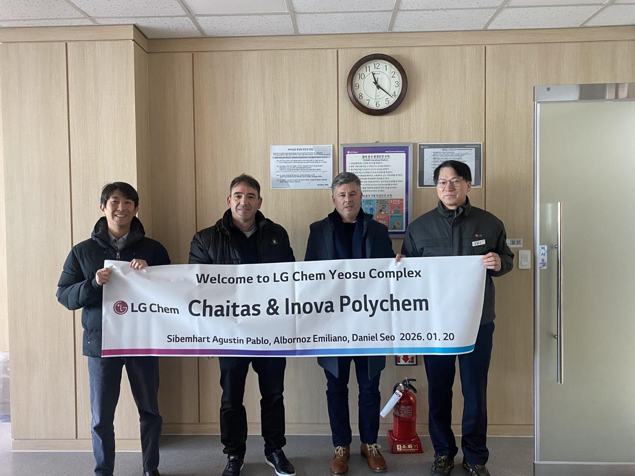 Visita institucional de Chaitas junto a LG Chem